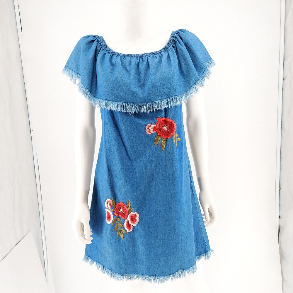Speed Limit Cotton Denim Mini Dress NWT